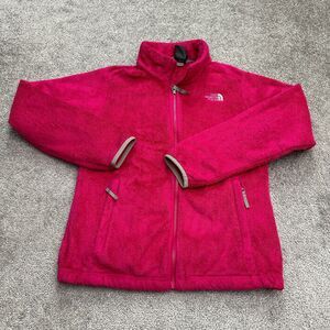 The North Face Osito Fleece Jacket Girls XL Pink Full Zip Pocket Outdoor School